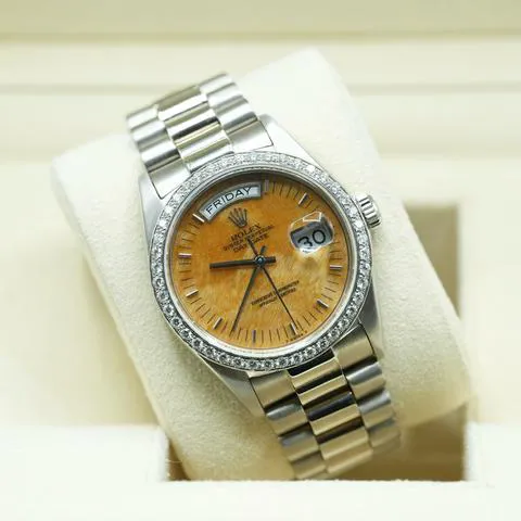 Rolex Day-Date 36 18049 36mm White gold Brown 11