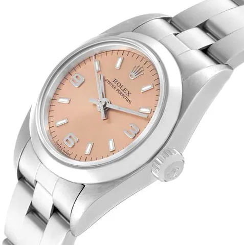 Rolex Oyster Perpetual 76080 24mm Stainless steel Salmon 5