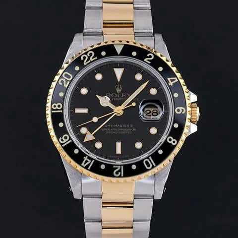 Rolex GMT-Master II 16713 40mm Yellow gold and Stainless steel Black 3