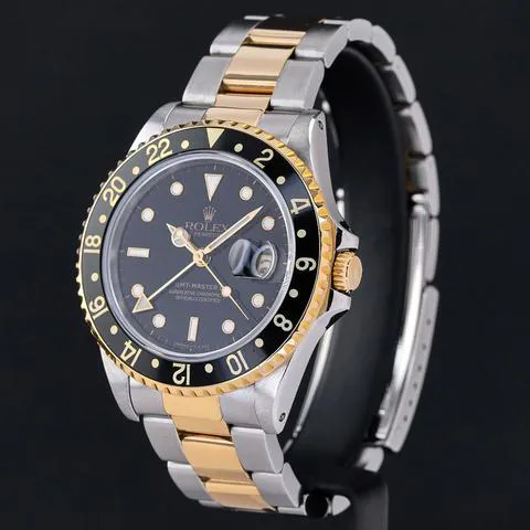 Rolex GMT-Master II 16713 40mm Yellow gold and Stainless steel Black 4