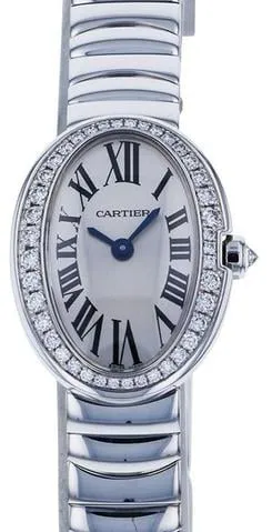 Cartier Mini Baignoire WB520025 25.5mm White gold Silver