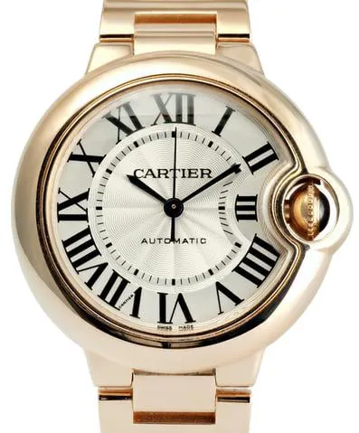 Cartier Ballon Bleu 33mm W6920096 33mm Rose gold White