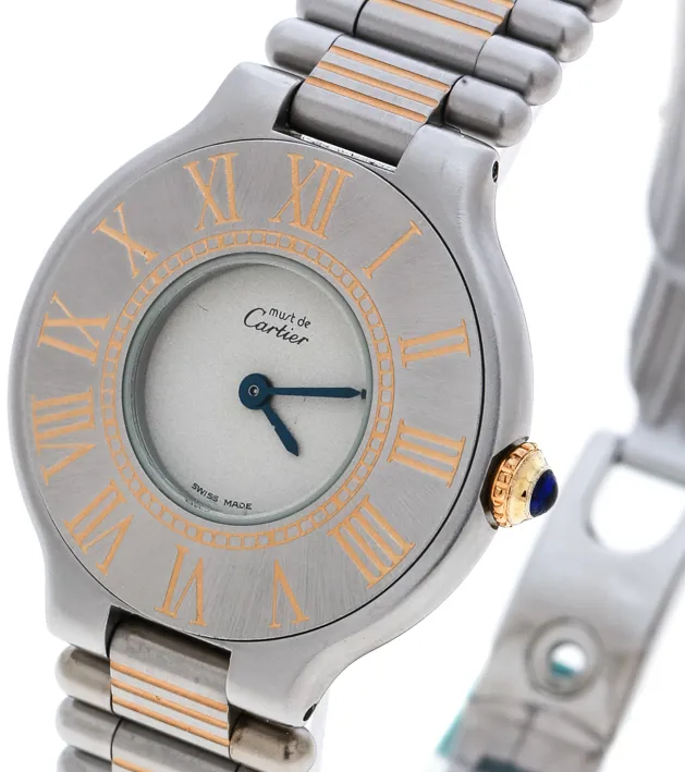 Cartier Must de Cartier 28mm Stainless steel and Gold-plated Gray 1