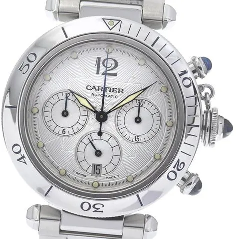 Cartier Pasha Seatimer w31030H3 38mm Stainless steel Silver