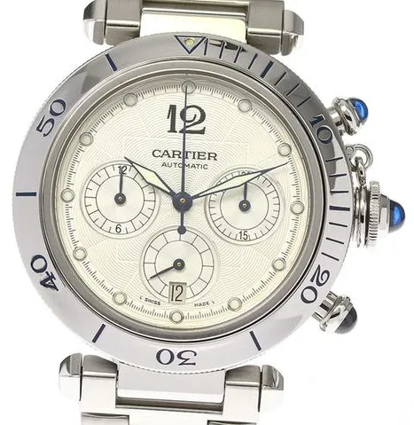 Cartier Pasha Seatimer w31030H3 38mm Stainless steel Silver