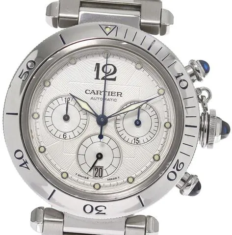 Cartier Pasha Seatimer w31030H3 38mm Stainless steel Silver