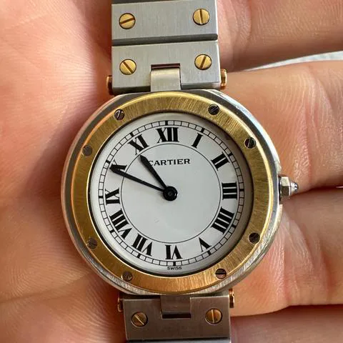 Cartier Santos 8191 27mm Yellow gold and Stainless steel White 5