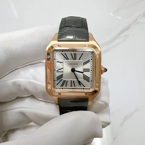 Cartier Santos Dumont WGSA0022 38mm Rose gold Silver