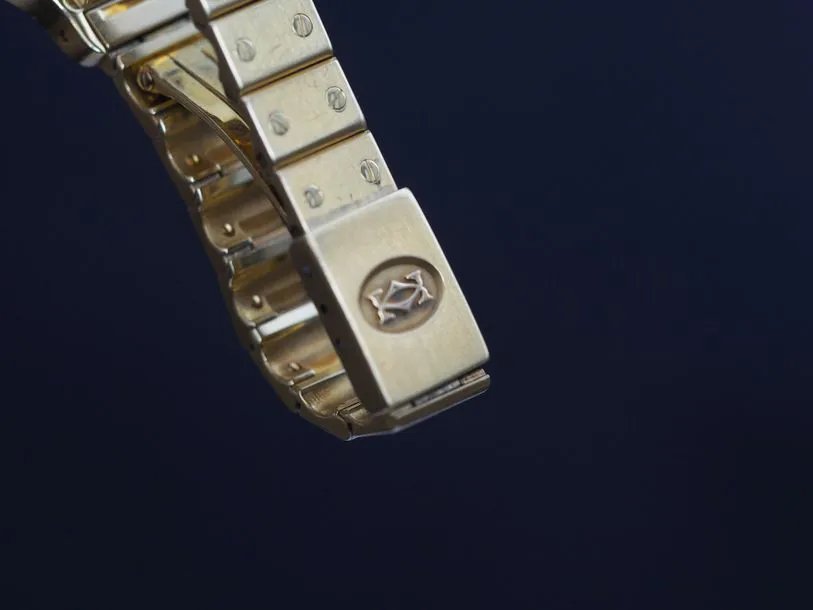 Cartier Santos Octagon 0906 25mm Yellow gold White 5