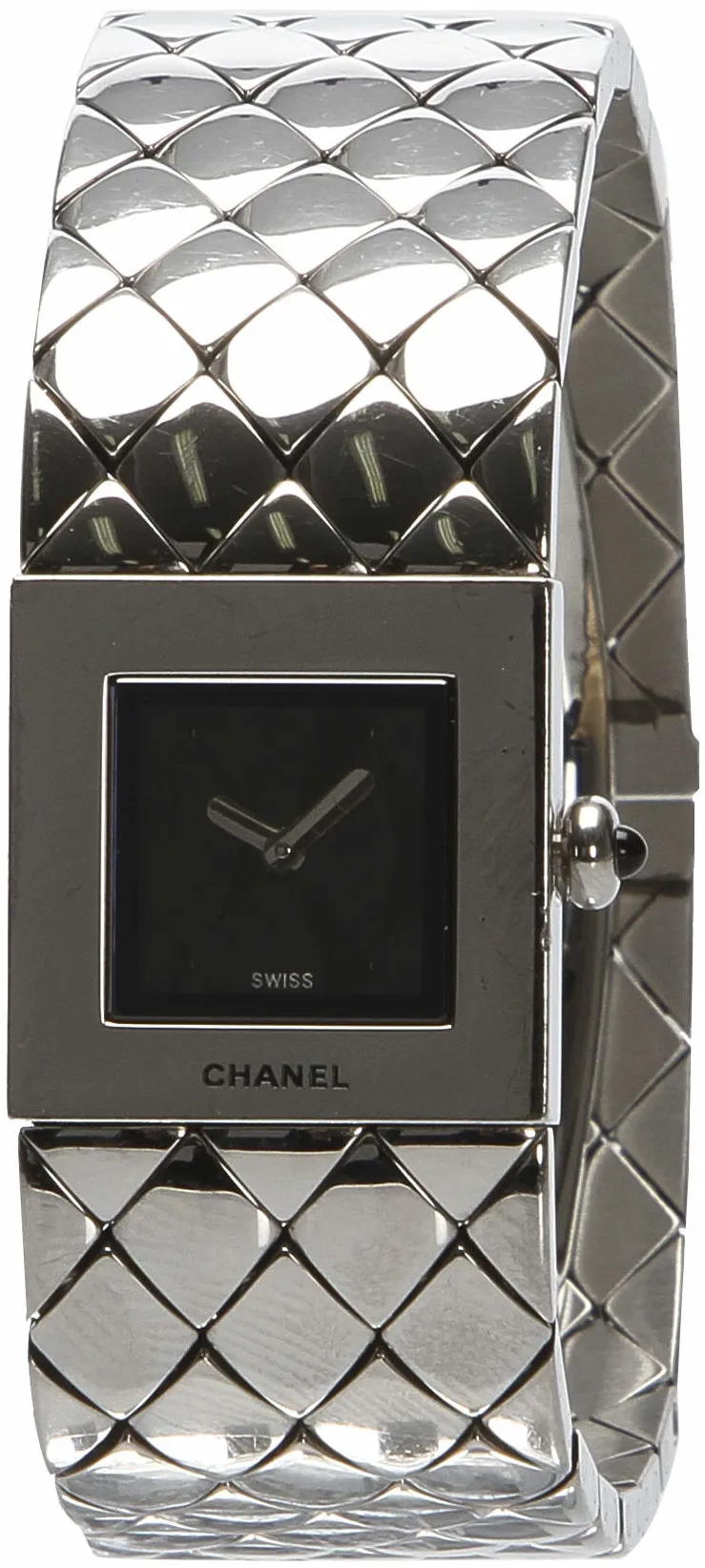 Chanel Mademoiselle 19mm Stainless steel Black