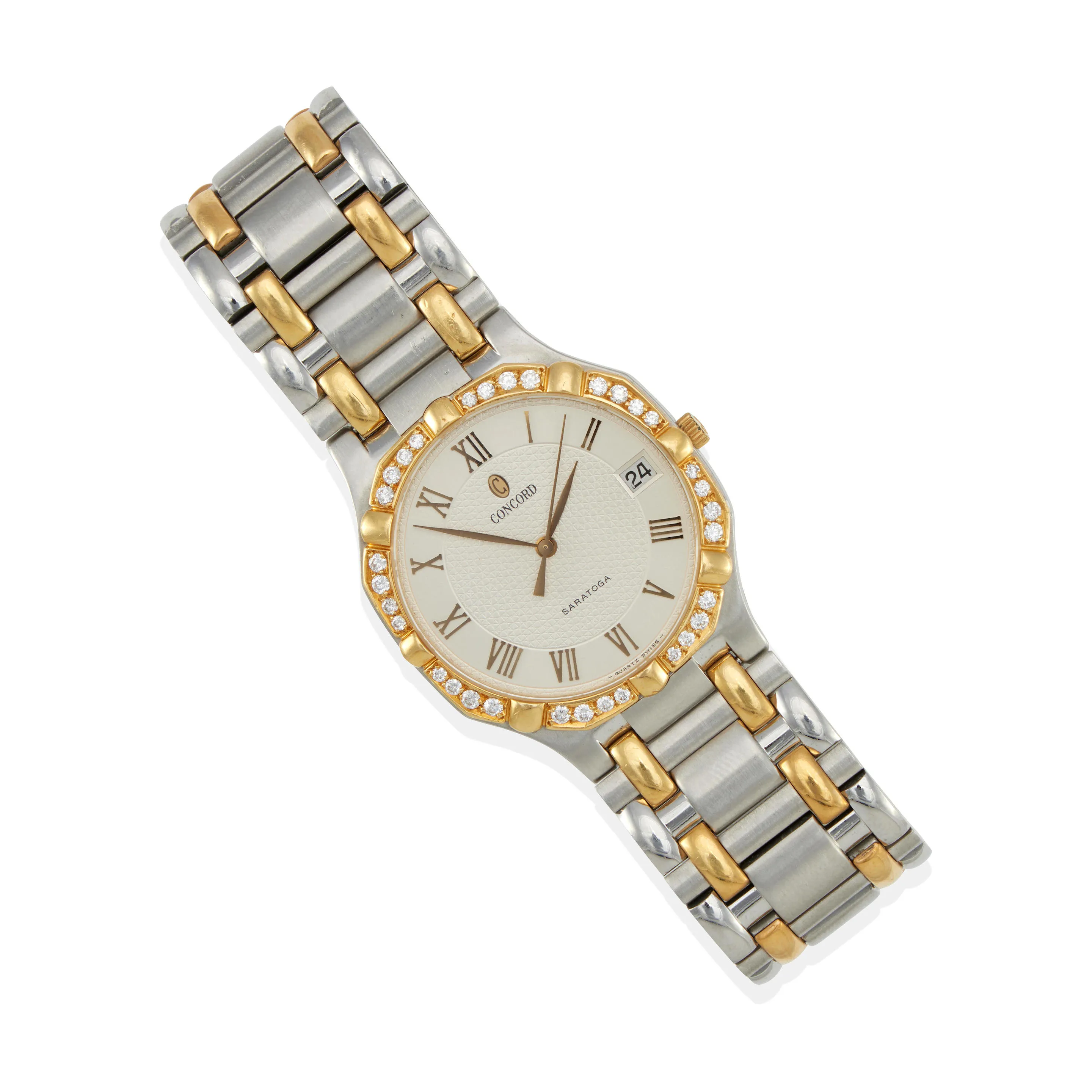 Concord Saratoga 33mm Yellow gold and Stainless steel and Diamond