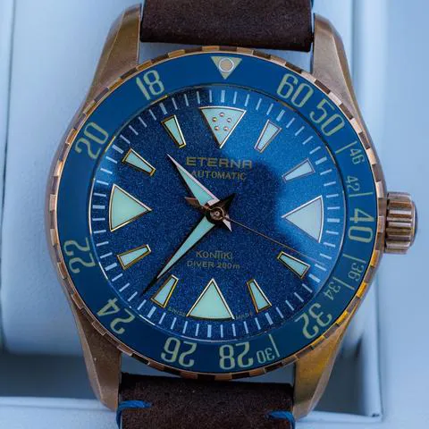 Eterna Kontiki 1291.78.53.1431 44mm Bronze Blue