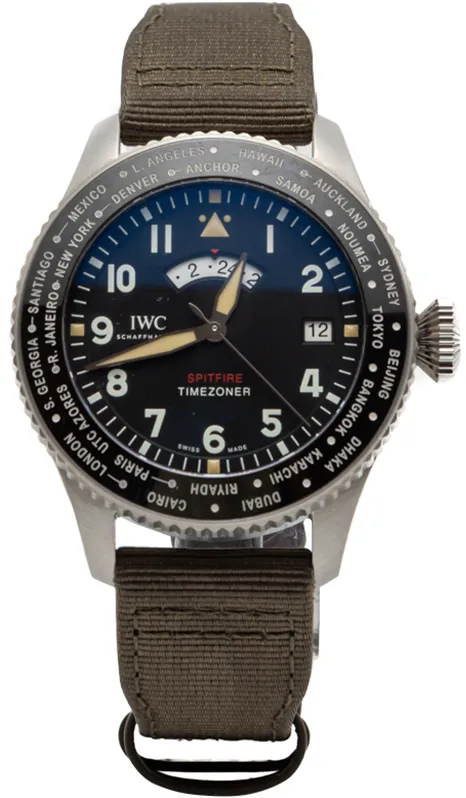 IWC Spitfire 46mm Stainless steel Black