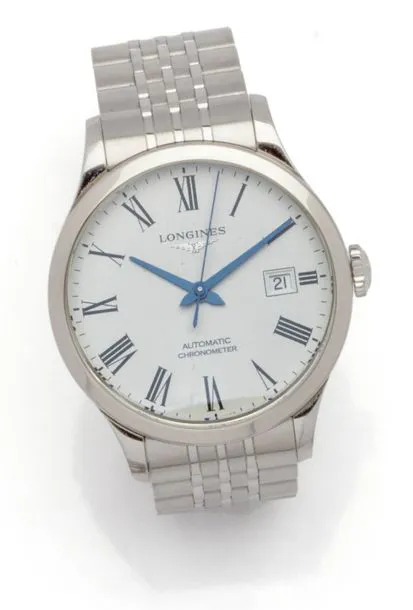 Longines Record L2.820.4 39mm Stainless steel White