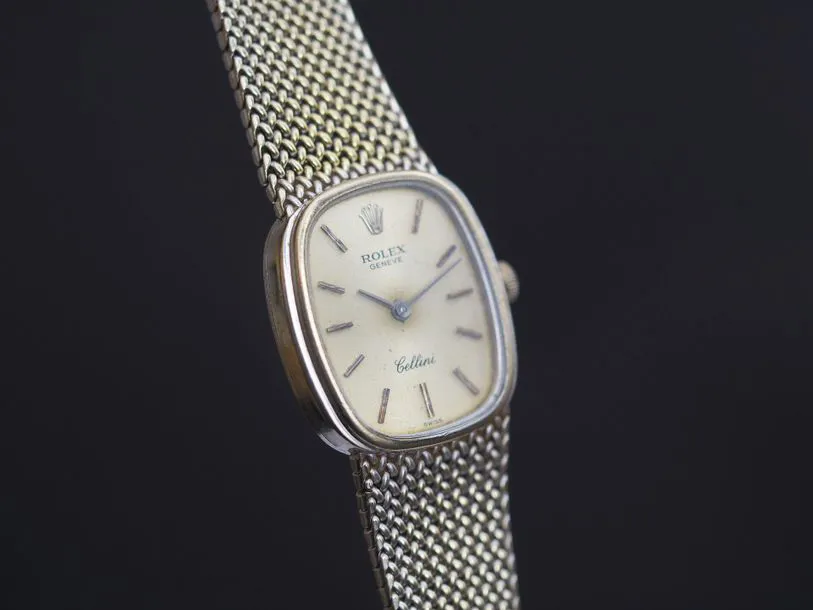 Rolex Cellini 3998 22mm White gold Silver