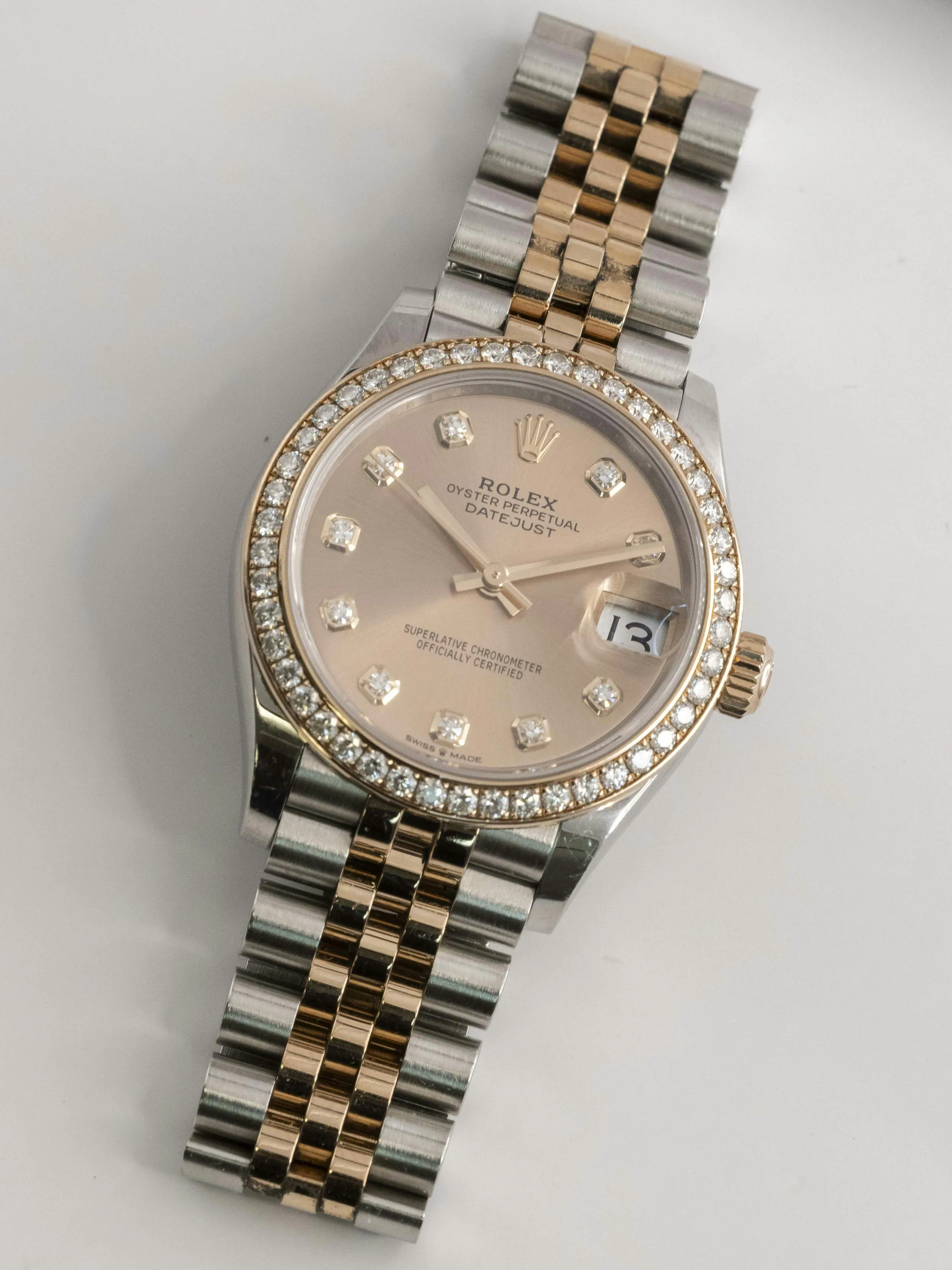 Rolex Datejust 31 278381RBR 31mm Rose gold and Stainless steel and Diamond Rose