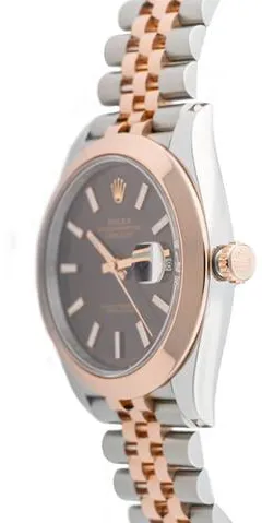 Rolex Datejust 41 126301 41mm Yellow gold and Stainless steel Brown 1