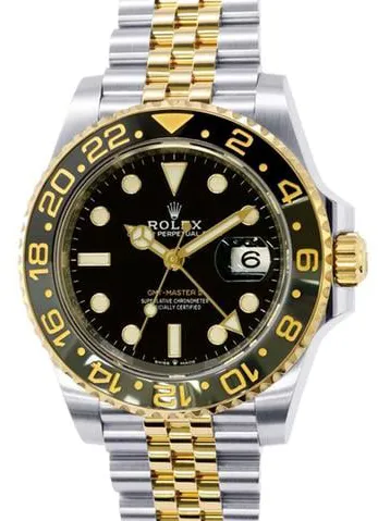 Rolex GMT-Master II 126713GRNR 40mm Yellow gold and Stainless steel Black