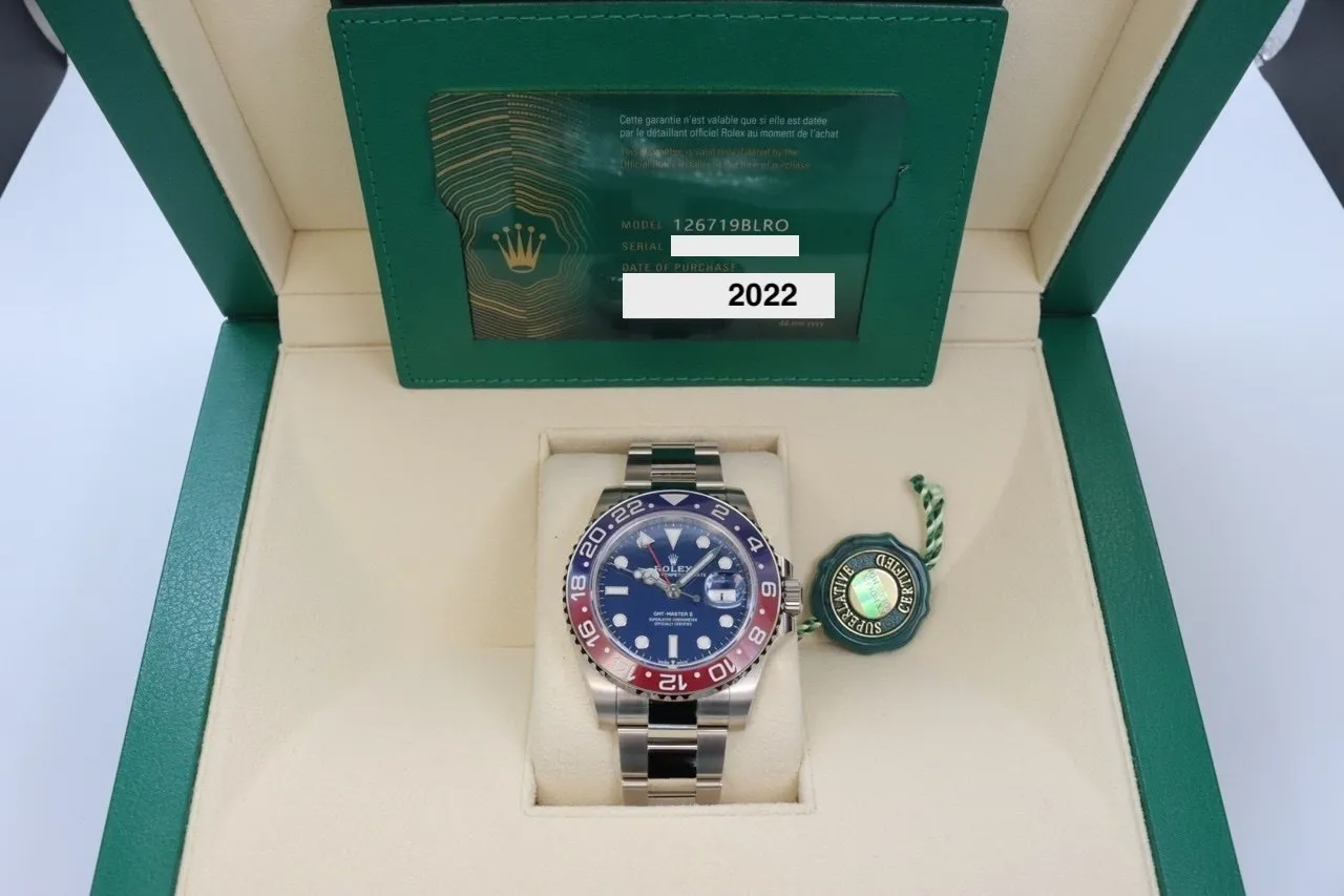 Rolex GMT-Master II 126719BLRO 40mm White gold Blue 14