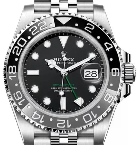 Rolex GMT-Master II 126710GRNR 40mm Stainless steel Black