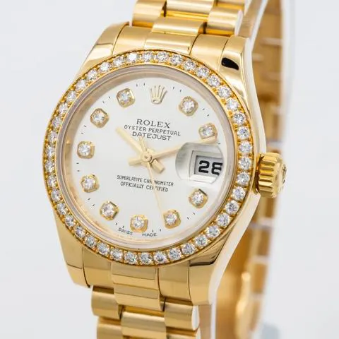 Rolex Lady-Datejust 179138 26mm Yellow gold Silver 3