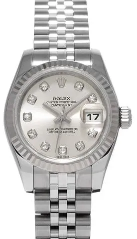 Rolex Lady-Datejust 179174G 26mm Stainless steel Silver