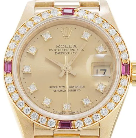 Rolex Lady-Datejust 69068G 26mm Yellow gold Champagne 4