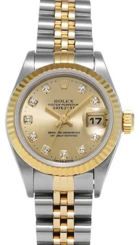 Rolex Datejust 69173G 26mm Stainless steel Champagne