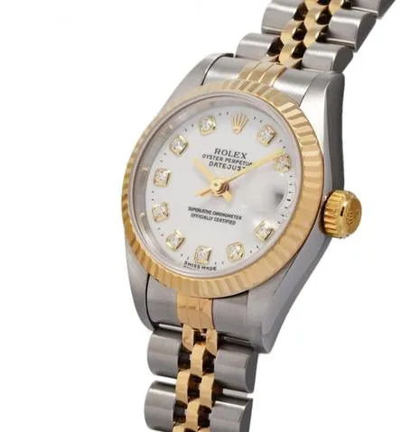 Rolex Datejust 69173G 26mm Yellow gold White 2