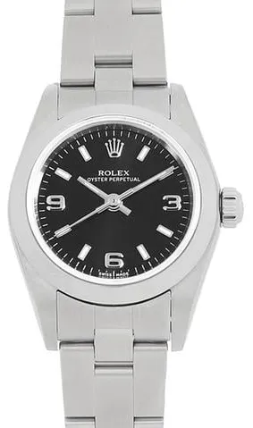 Rolex Oyster Perpetual 76080 23.5mm Stainless steel Black