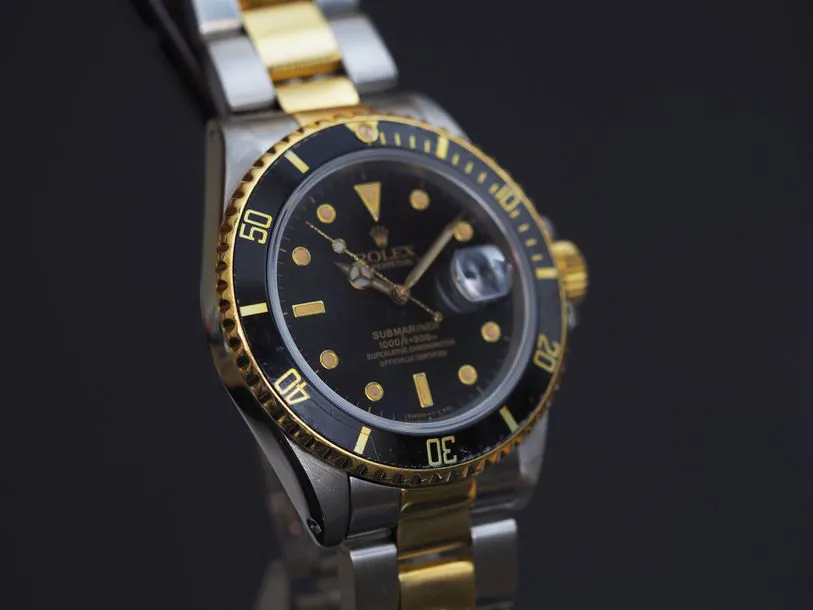 Rolex Submariner 16803 40mm Yellow gold and Stainless steel Blue