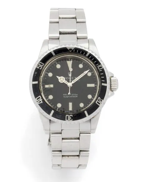 Rolex Submariner 5513 40mm Stainless steel and aluminum Black