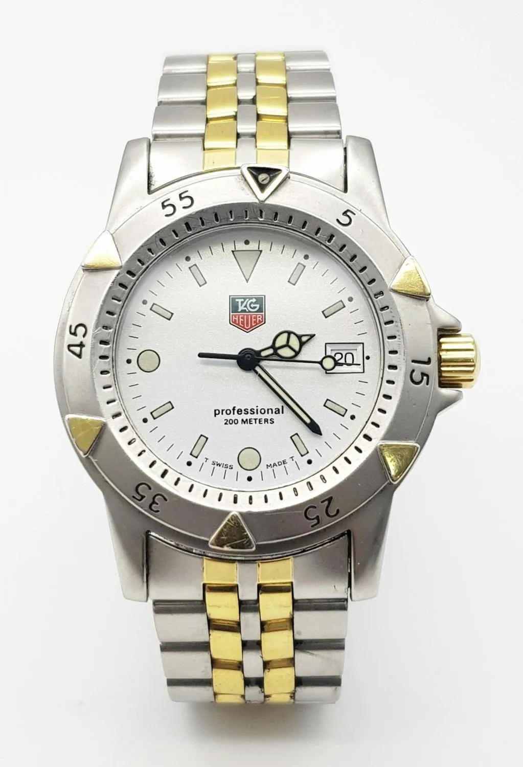 TAG Heuer Professional WD1221-K-20 37mm Two-tone White