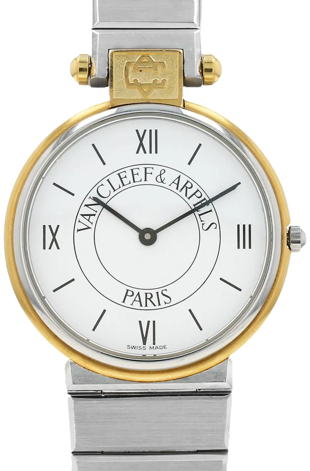 Van Cleef & Arpels La Collection 43106L5 30mm Yellow gold and Stainless steel White