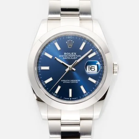 Rolex Datejust 41 126300-0001 41mm Oystersteel Blue