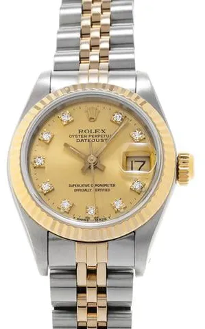 Rolex Datejust 69173G 26mm Stainless steel Champagne