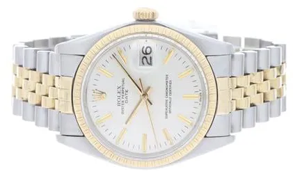 Rolex Oyster Perpetual Date 1505 34mm Yellow gold and Stainless steel White 1