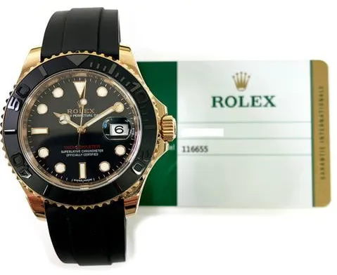 Rolex Yacht-Master 40 116655 40mm Rose gold Black