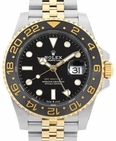 Rolex GMT-Master II 126713GRNR 40mm Yellow gold and Stainless steel Black