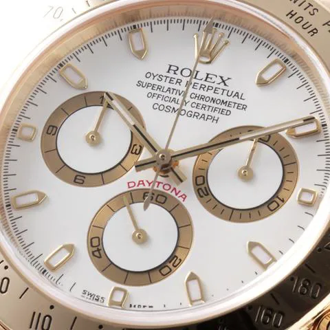 Rolex Daytona 116528 40mm Yellow gold White 5