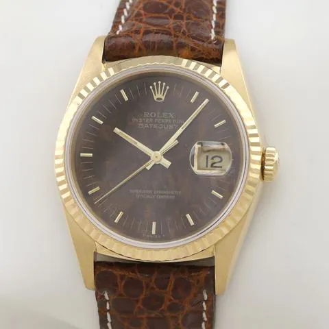 Rolex Datejust 36 16238 36mm Yellow gold Brown