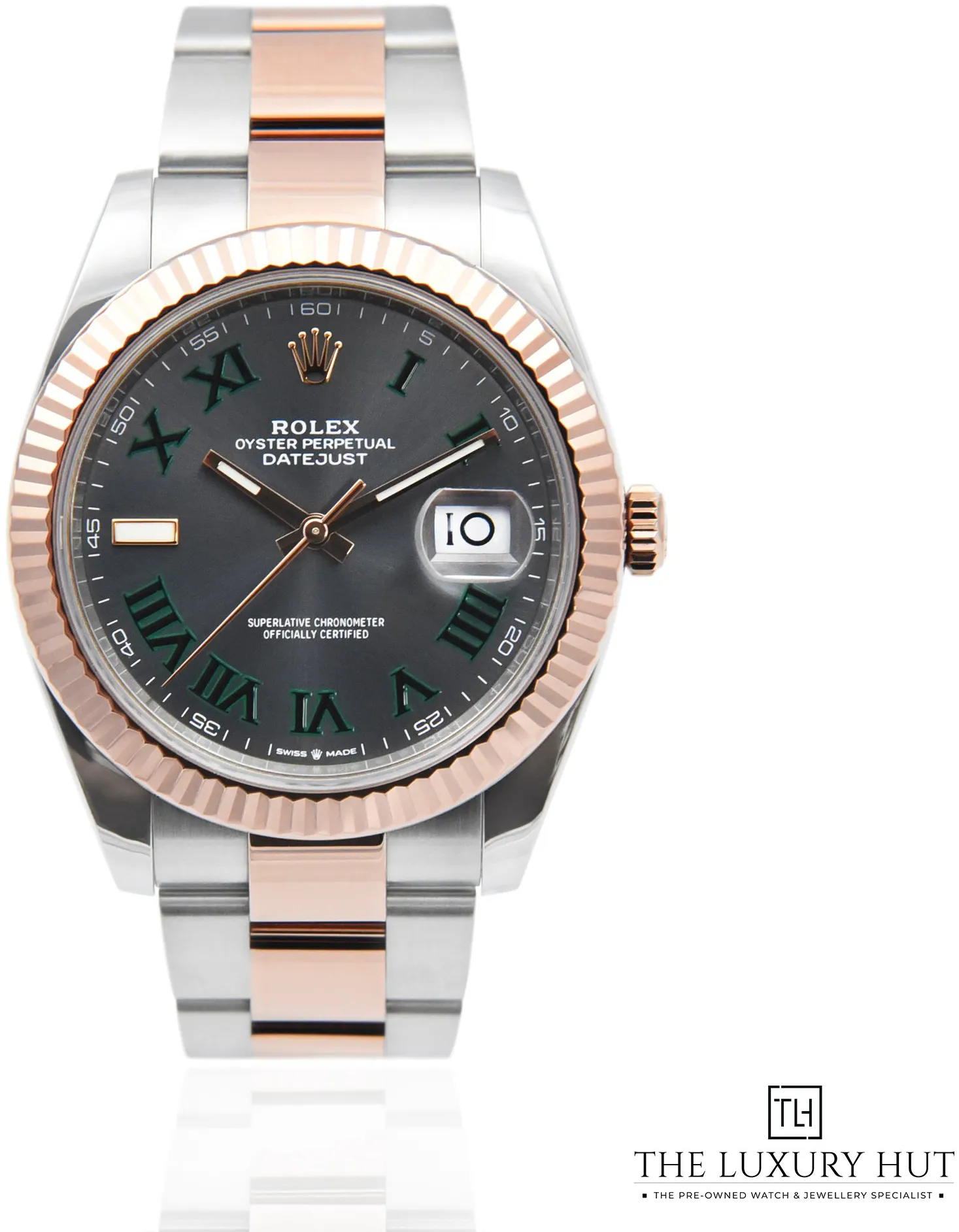 Rolex Datejust 126331 41mm Rose gold and steel •