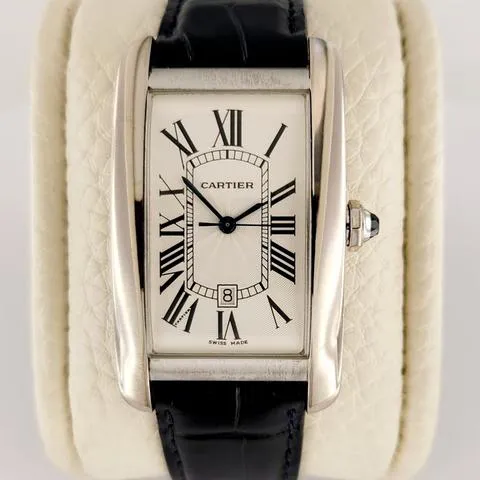 Cartier Tank W2603256 45.1mm White gold Silver