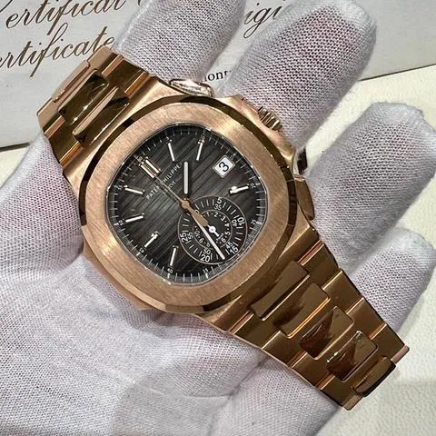 Patek Philippe Nautilus 5980/1R-001 40.5mm Rose gold Black 1