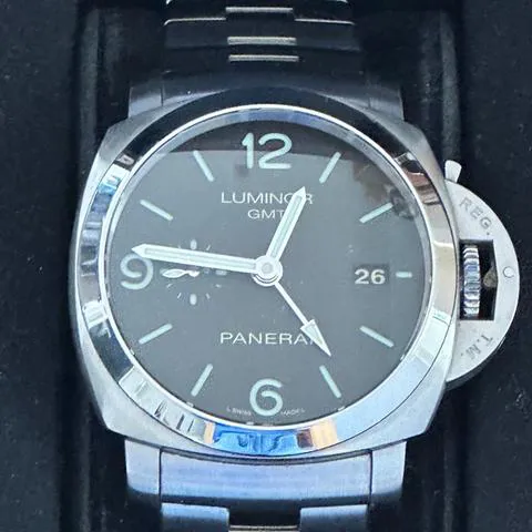 Panerai Luminor 1950 3 Days GMT Automa PAM 00329 44mm Stainless steel Black