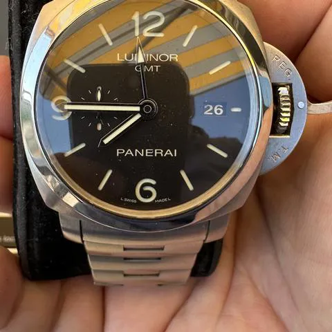 Panerai Luminor 1950 3 Days GMT Automa PAM 00329 44mm Stainless steel Black 7