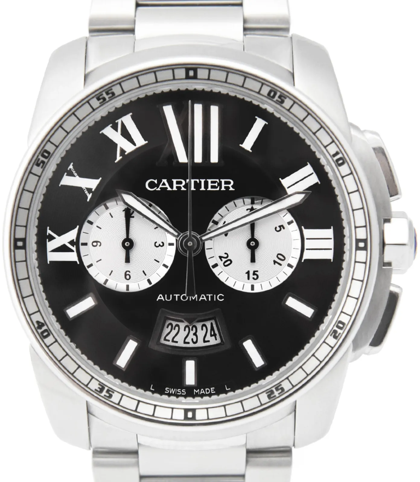 Cartier Calibre de Cartier 3578 42mm Stainless steel Black