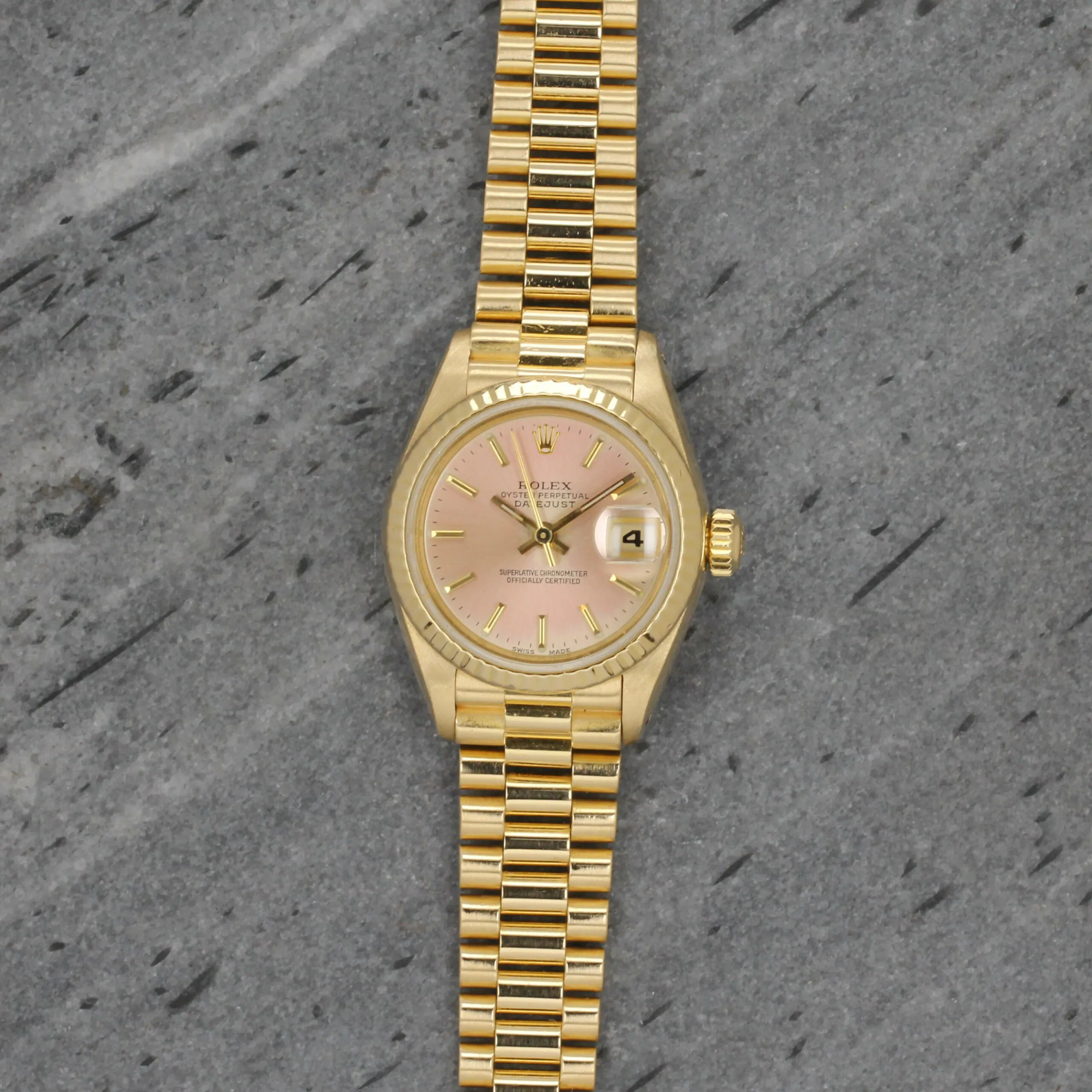 Rolex Datejust 69178 26mm Yellow gold Champagne