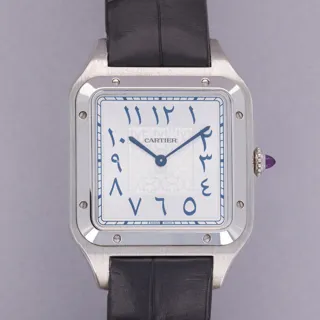 Cartier Santos Dumont WGSA0086 Platinum Silver