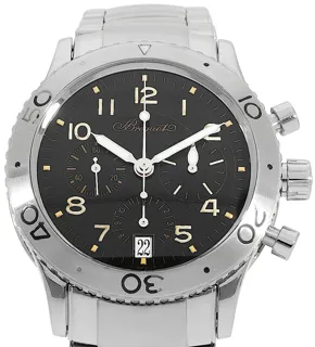 Breguet Type XX Transatlantique 3820 Edelstahl Schwarz